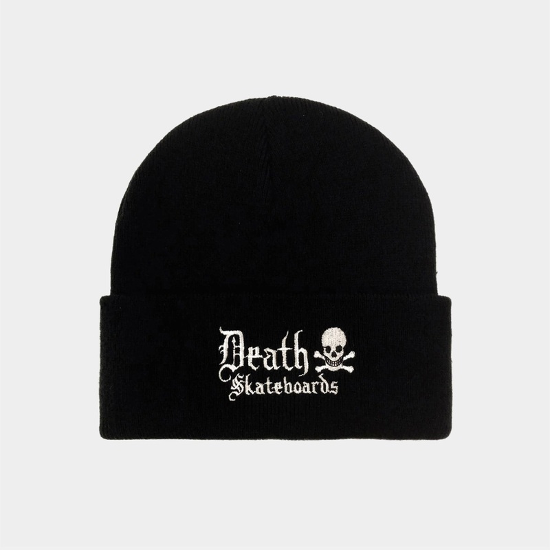 Death Old English Beanie – Black