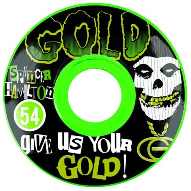 Gold Wheels Spencer Hamilton Club Wheels Neon Green 54mm