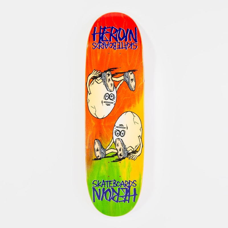 Heroin 8.75″ Symmetrical Egg Deck – Rainbow 8.75″