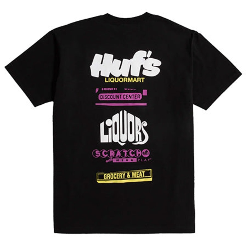 HUF Liquormart T Shirt Black Medium