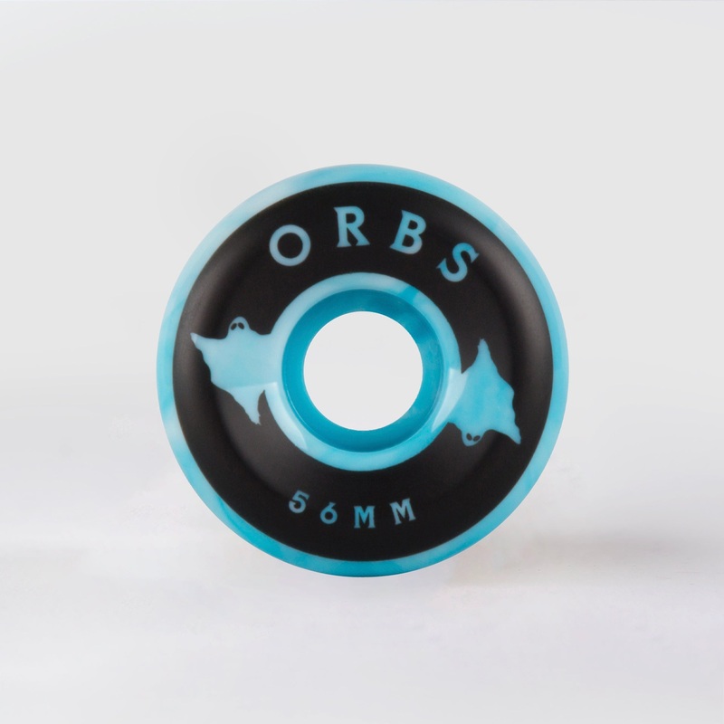 Orbs – 56mm – 99a – Specters Swirls – Blue/White 56mm