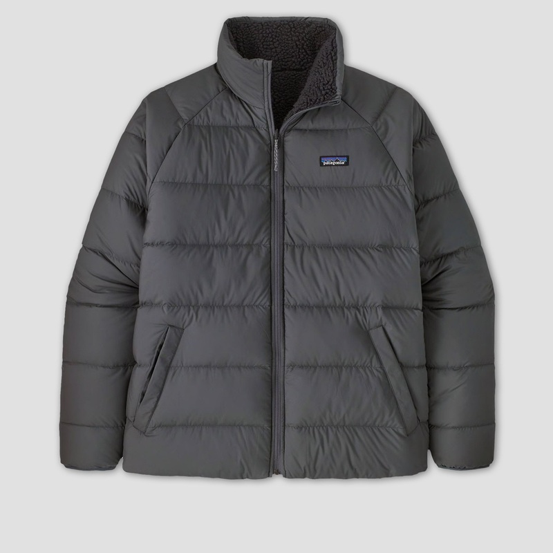 Patagonia Reversible Silent Down Jacket Forge Grey Small