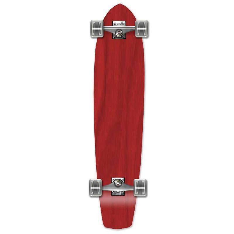 Punked Slimkick Stained Red 36″ Longboard Complete Complete