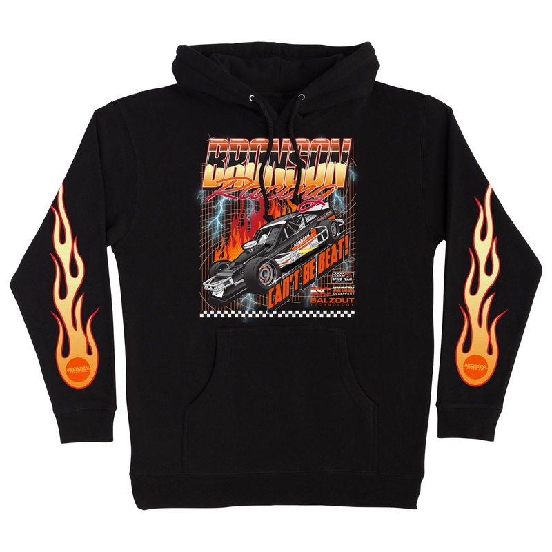 Racing Raw Mens Bronson Hoodie Black S