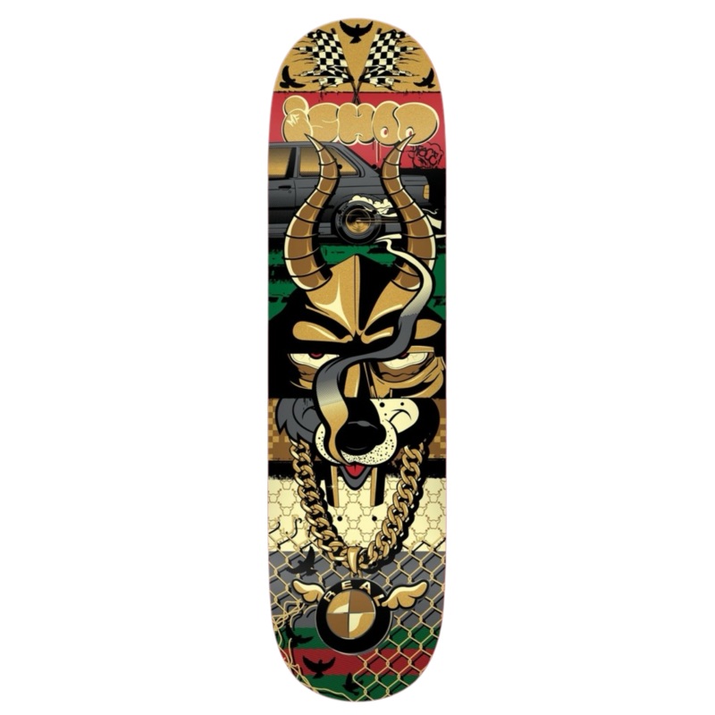 Real Ishod x D Face 8.25″ Skateboard Deck 8.25″ WB 14.375″