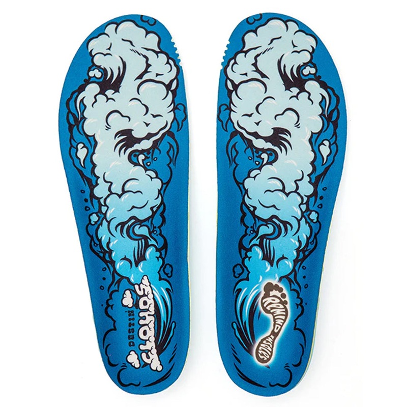Remind Insoles Destin Impact Clouds 5.5mm Low-All Arch Insoles Blue 8-8.5