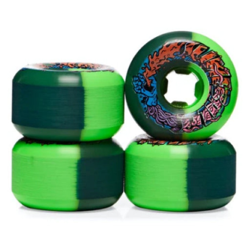 Santa Cruz Greetings Slime Balls Speed Balls Skateboard Wheels Green 56MM 99A 56mm