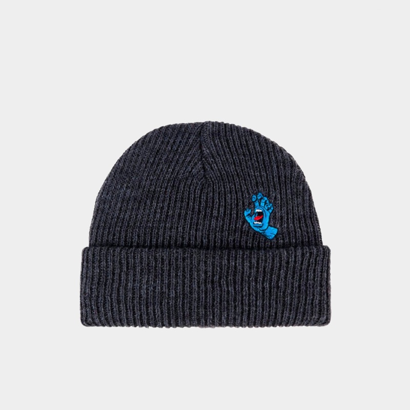Santa Cruz Screaming Mini Hand Beanie – Dark Heather