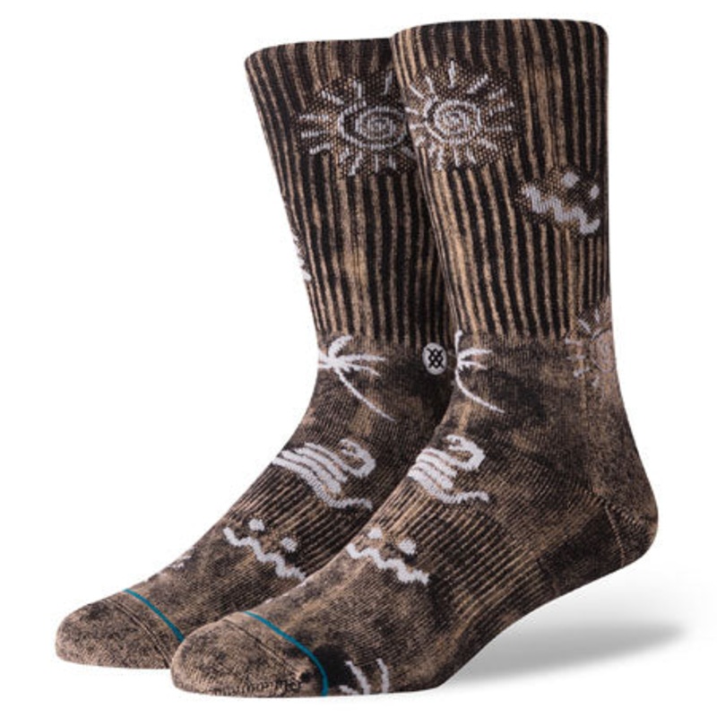 Stance Wave Snake Socks Black Large