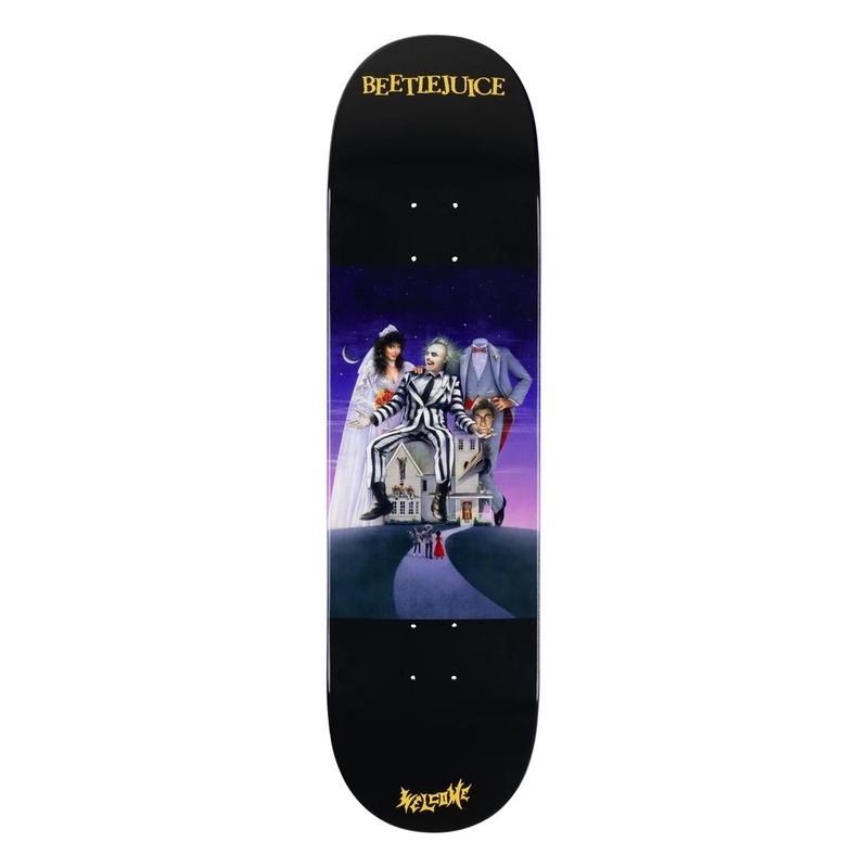 WELCOME x BEETLEJUICE – SHOWTIME ON POPSICLE – BLACK/PURPLE DIP – 8.5″ 8.5