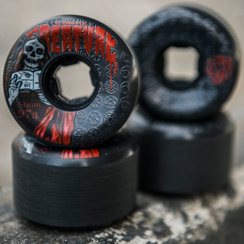54mm Bloodsuckers Hardline 97a OJ Skateboard Wheels Black 54mm