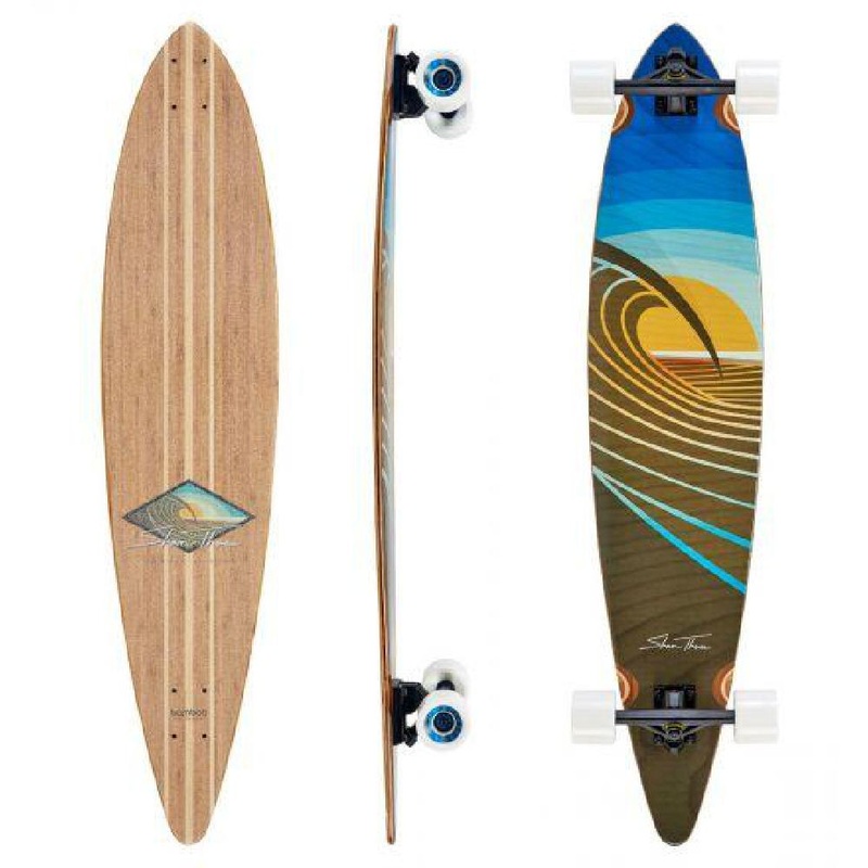 Bamboo Pintail Sunset Peak 44″ Longboard Complete