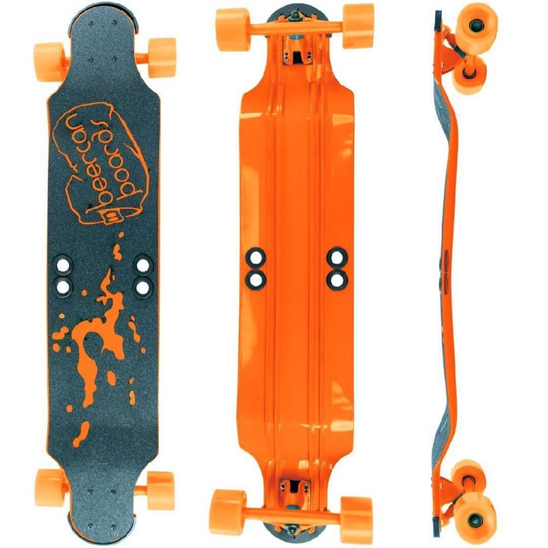 Beercan Orange 38″ Root Beer Drop Down Longboard Complete