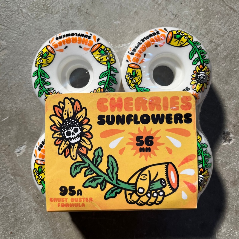 Cherries Wheels – Sunflowers Conical Shape Wheel – 56mm 95d