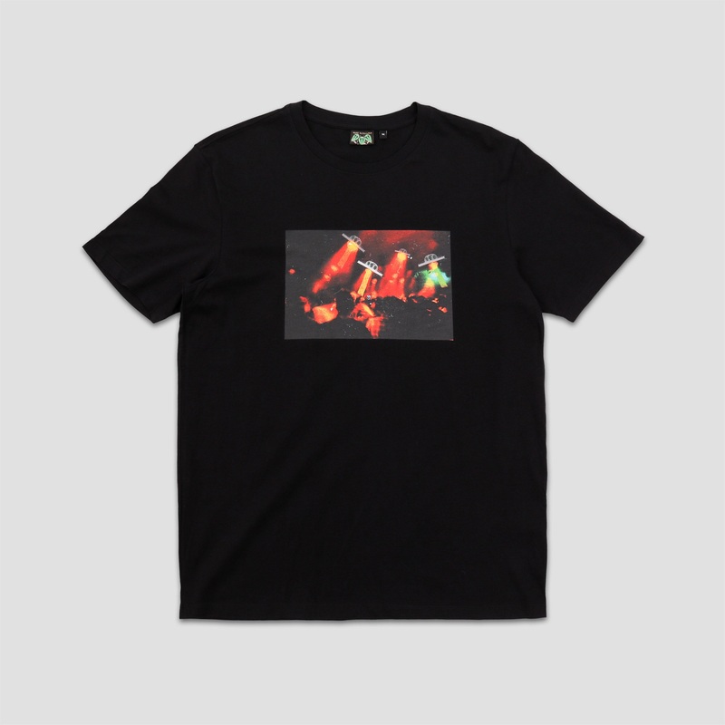 Come To My Church Alien Attack T-Shirt Black Small