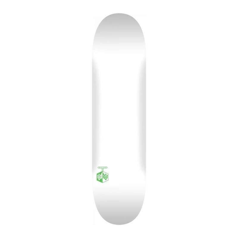 Mini Logo – 7.5″ – Chevron Detonator 15 Deck 191 Mini – Solid White 7.5″