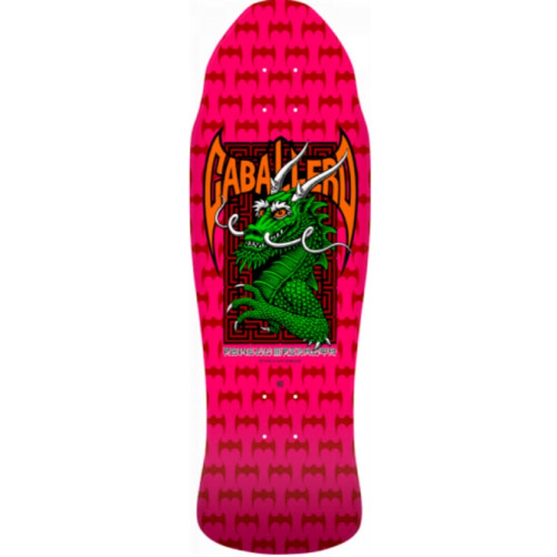 Powell Peralta Steve Caballero Dragon Street Pink Reissue Skateboard Deck 9.625″ 9.625″