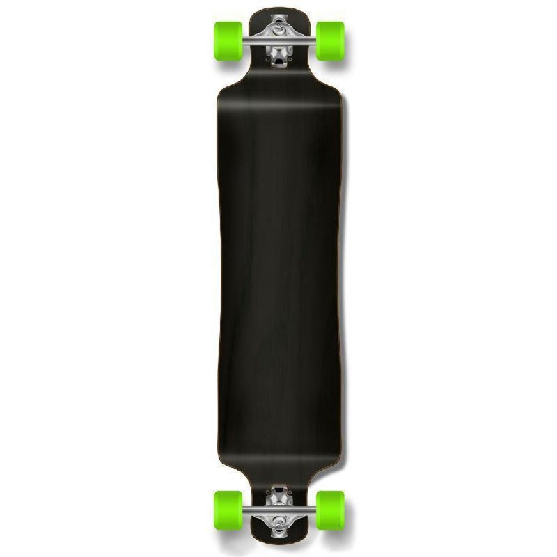 Punked Lowrider Blank Longboard Complete – Stained Black Complete