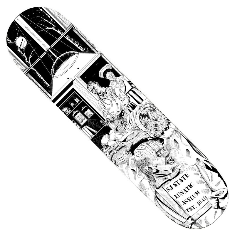 Sanitarium Welcome Home 8.75 Metal Skateboards Deck
