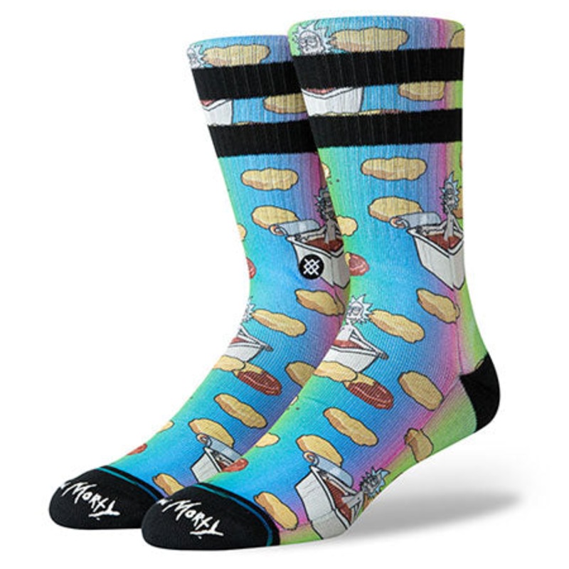 Stance Rick and Morty Dipping Sauce Crew Socks Multicolor Large