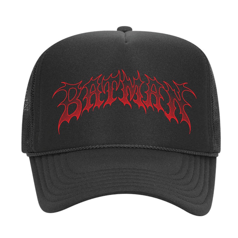 Welcome Skateboards Batman Trucker Hat Black One Size Fits All