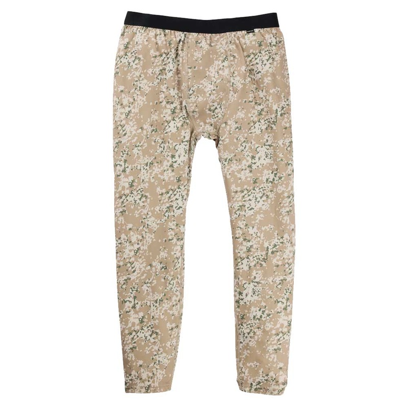 Burton Men’s Midweight Base Layer Pants 2025 Small Snowfall Camo