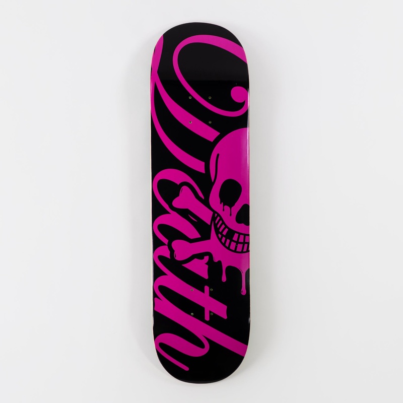 Death 8.25″ Script Popsicle Deck – Black/Pink 8.25″