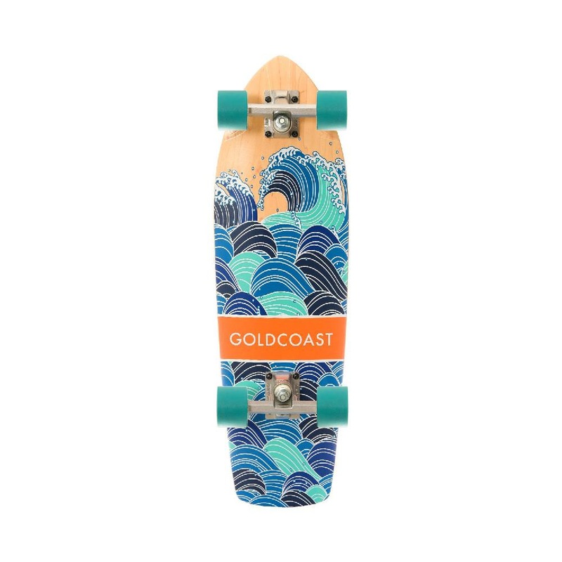 GoldCoast 28″ Teal Swell Cruiser Longboard Complete