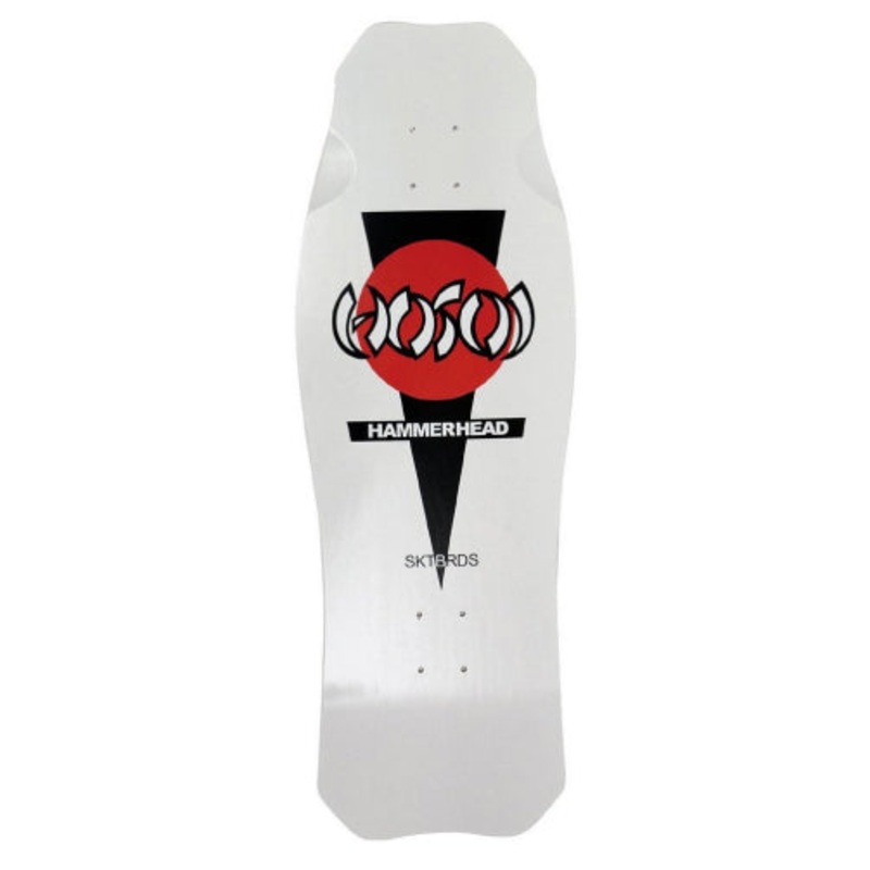 Hosoi OG Classic Hammerhead Reissue Skateboard Deck White 10.5″ 10.5″