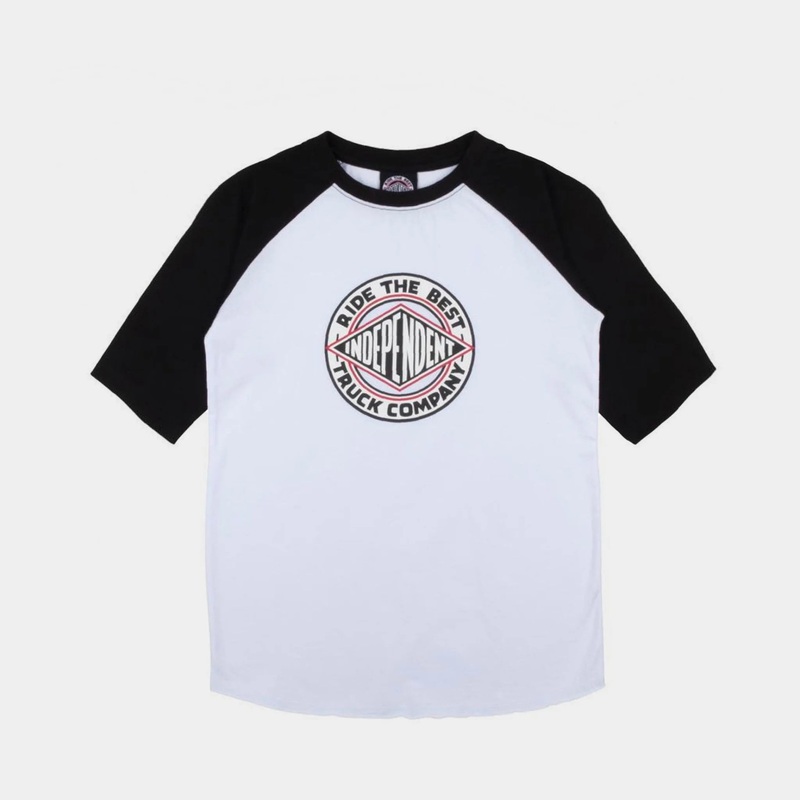 Independent Youth RTB Summit Baseball Top – Black / White Kids S