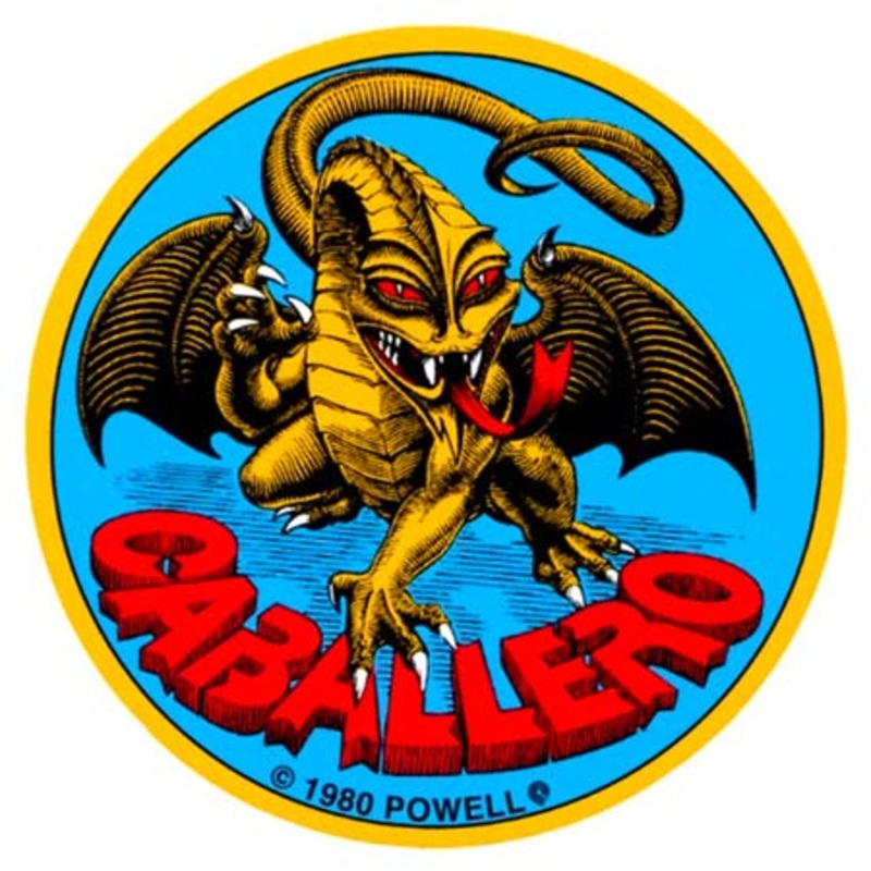 Powell Peralta Cab Original Dragon Sticker Blue 3″