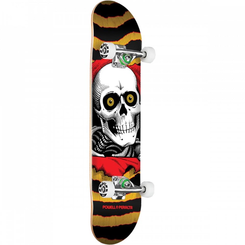 Powell Peralta Ripper 7.75″ Yellow Stain/Red Skateboard