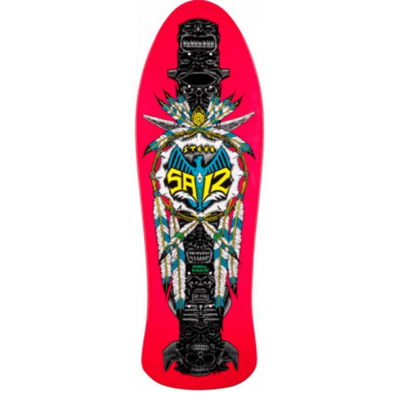 Powell Peralta Steve Saiz Totem Pink Reissue Skateboard Deck 10″ 10.0″