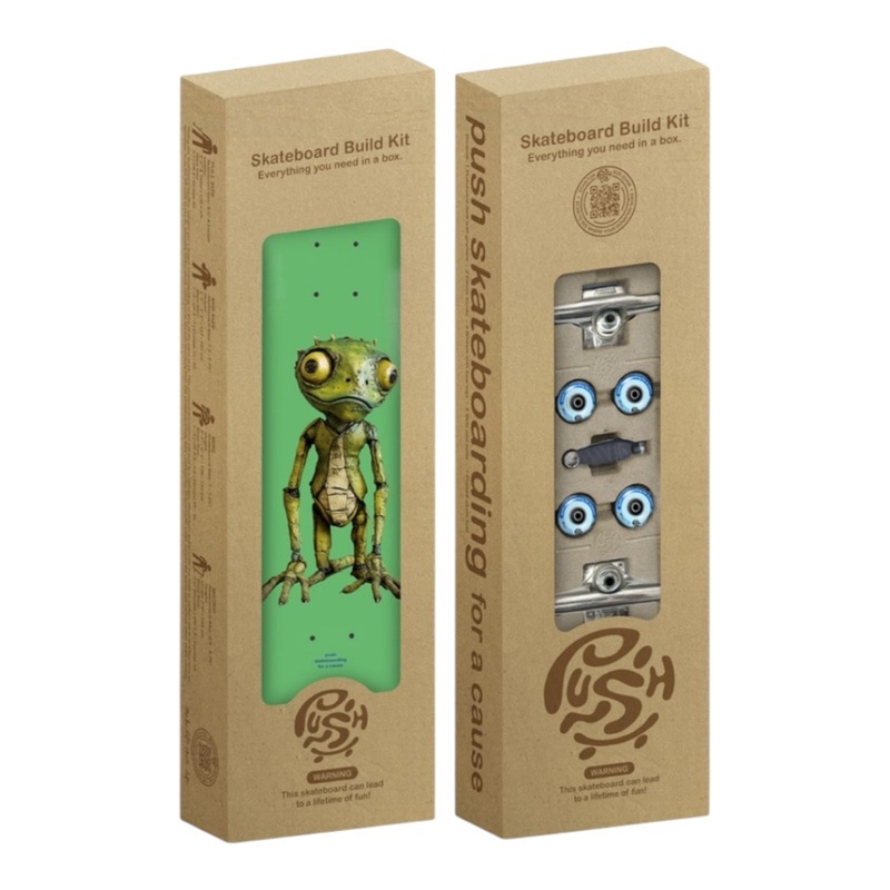 Push Lizard Guy FP In-Complete Skateboard 7.5 7.5
