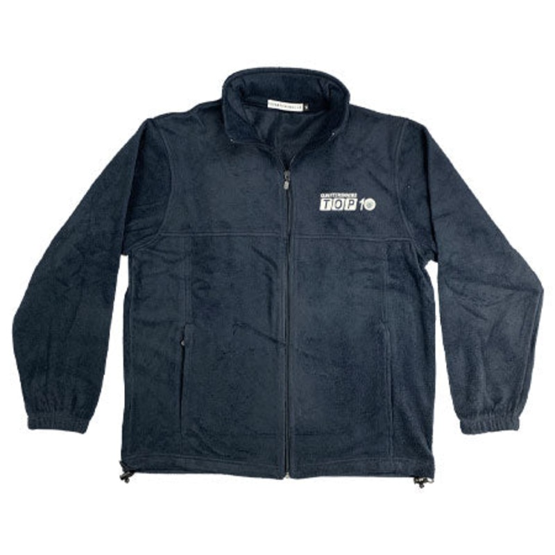 Quartersnacks Top 10 Zip Fleece Navy Small