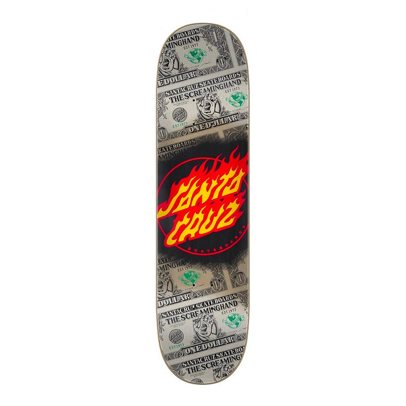Santa Cruz – 8″ Deck – Dollar Flame Dot – Multi