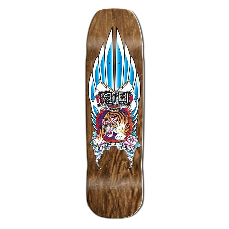 Santa Monica Airlines Bennett Harada 33″ Cruiser Skateboard Deck Dark Stain
