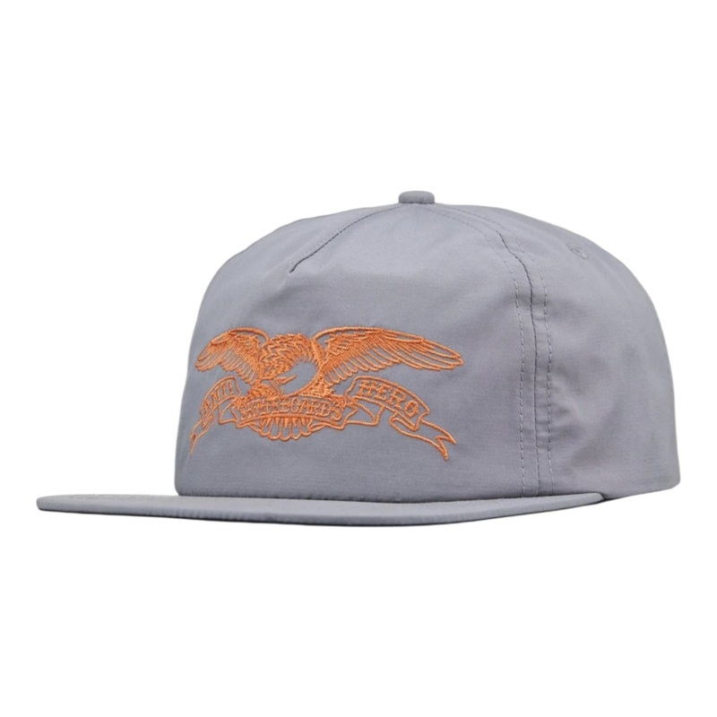 Anti Hero Basic Eagle Snapback Hat Charcoal/Orange OS