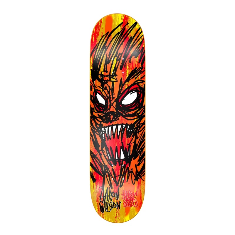 Heroin – 8.5″ Aaron Wilson Savages Deck – Red 8.5″