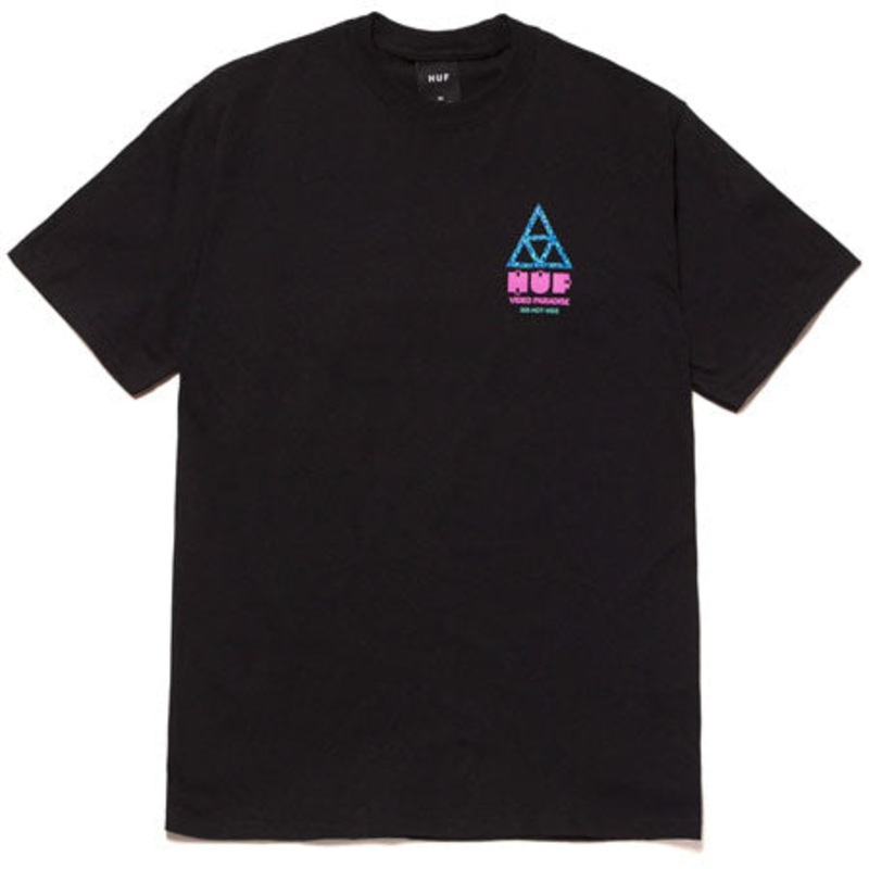 HUF Video Paradise T Shirt Black Small
