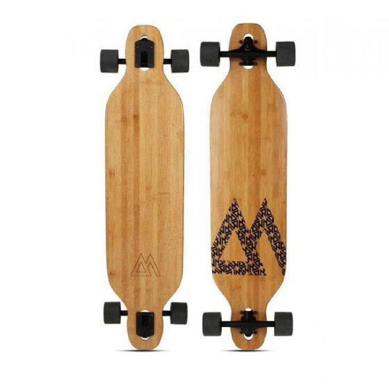 Magneto Bamboo Carver 38″ Fiberglass Drop Through Longboard Complete