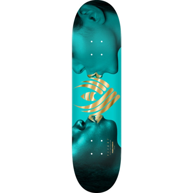 *Pre-Order* POWELL PERALTA Kiss Teal Gold Foil 8.13″ FLIGHT SKATEBOARD DECK