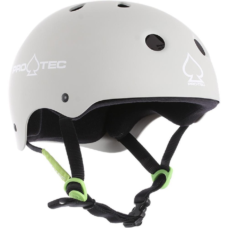 Pro-Tec Classic Matte Light Gray Longboard Skateboard Helmet XS