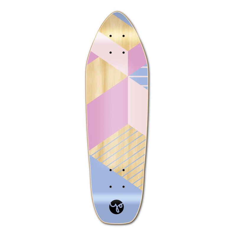 Punked Mini Cruiser Deck – Geometric Series – Purple Deck