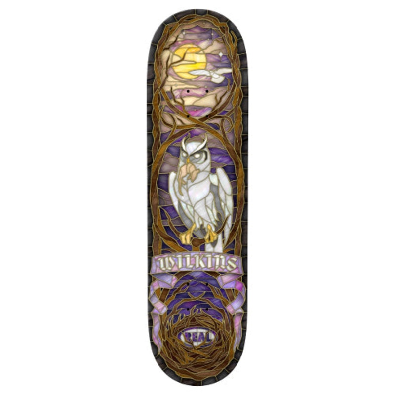 Real Jimmy Wilkins Cathedral Owl Skateboard Deck 8.5″ 8.5″