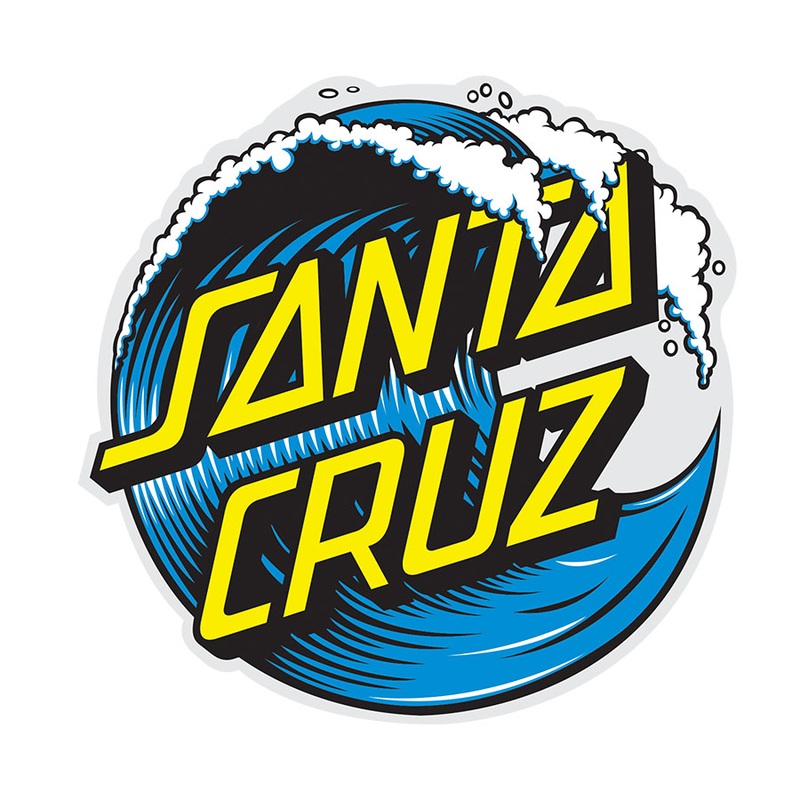 Santa Cruz Skateboards Wave Dot Sticker / Decal 3″