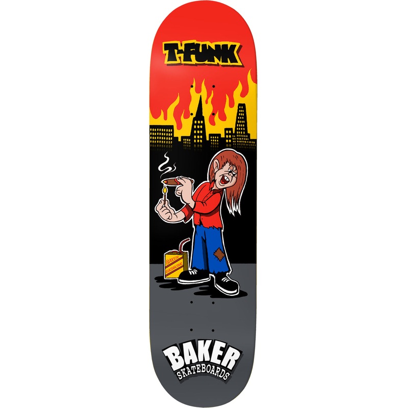 BAKER T-FUNK “LAMPWICK” 8.25″ SKATEBOARD DECK