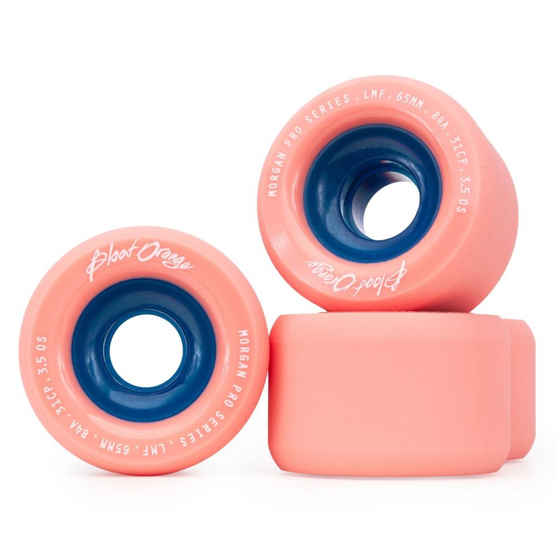 Blood Orange Morgan Pro Series 65mm/84A Coral Skateboard Wheels | set of 4 Blood Orange Morgan Pro Series 65mm/84A Carol Wheels