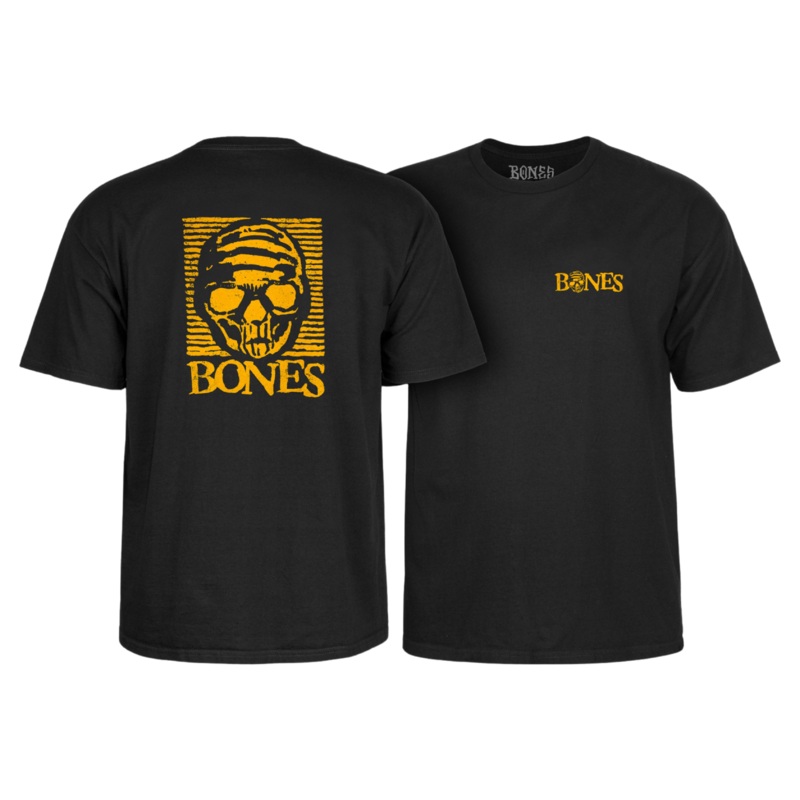 Bones T-Shirt Black/Gold Small