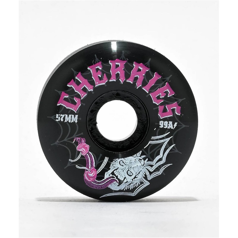 Cherries Spiders Black Conical 99a Skateboard Wheel 54mm